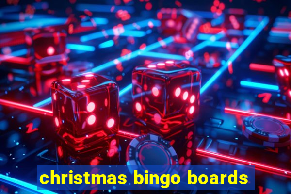 christmas bingo boards