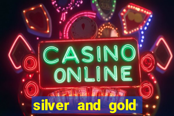 silver and gold slot machine