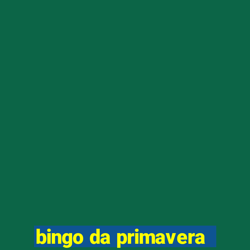 bingo da primavera