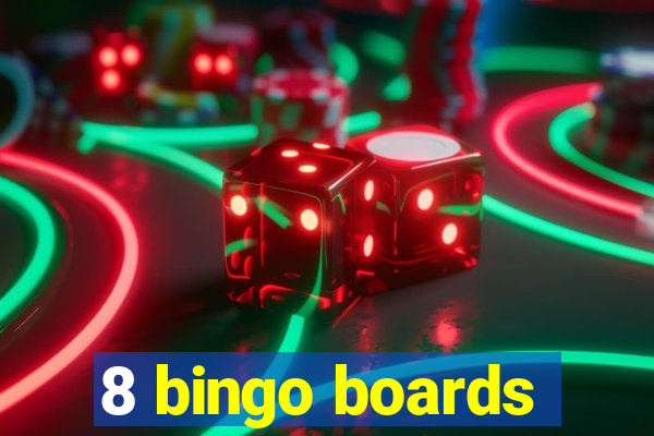 8 bingo boards