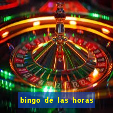 bingo de las horas para imprimir