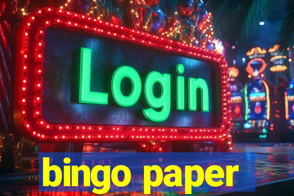 bingo paper