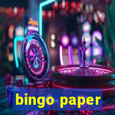 bingo paper