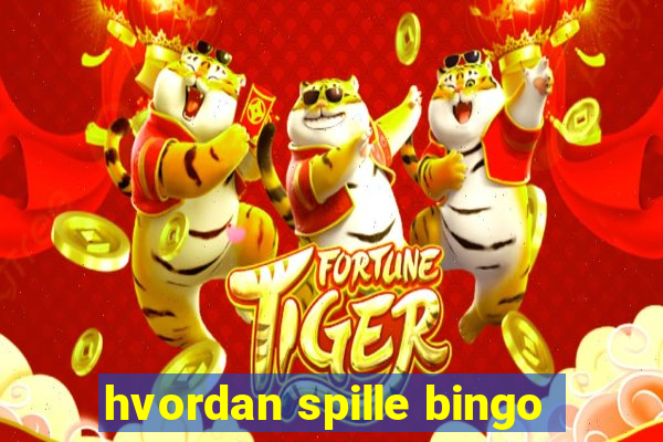 hvordan spille bingo