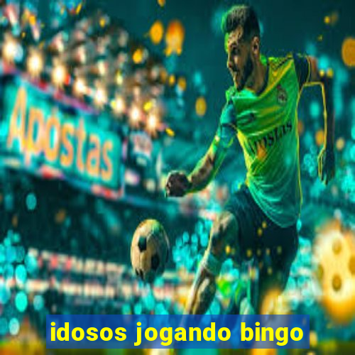 idosos jogando bingo