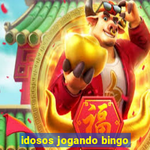 idosos jogando bingo