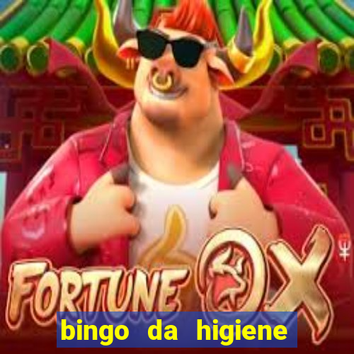 bingo da higiene pessoal para imprimir