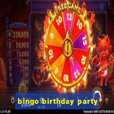 bingo birthday party